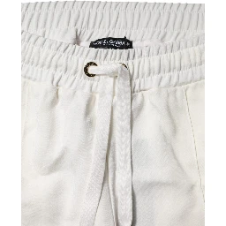 White Jogger Sweatpants Pants