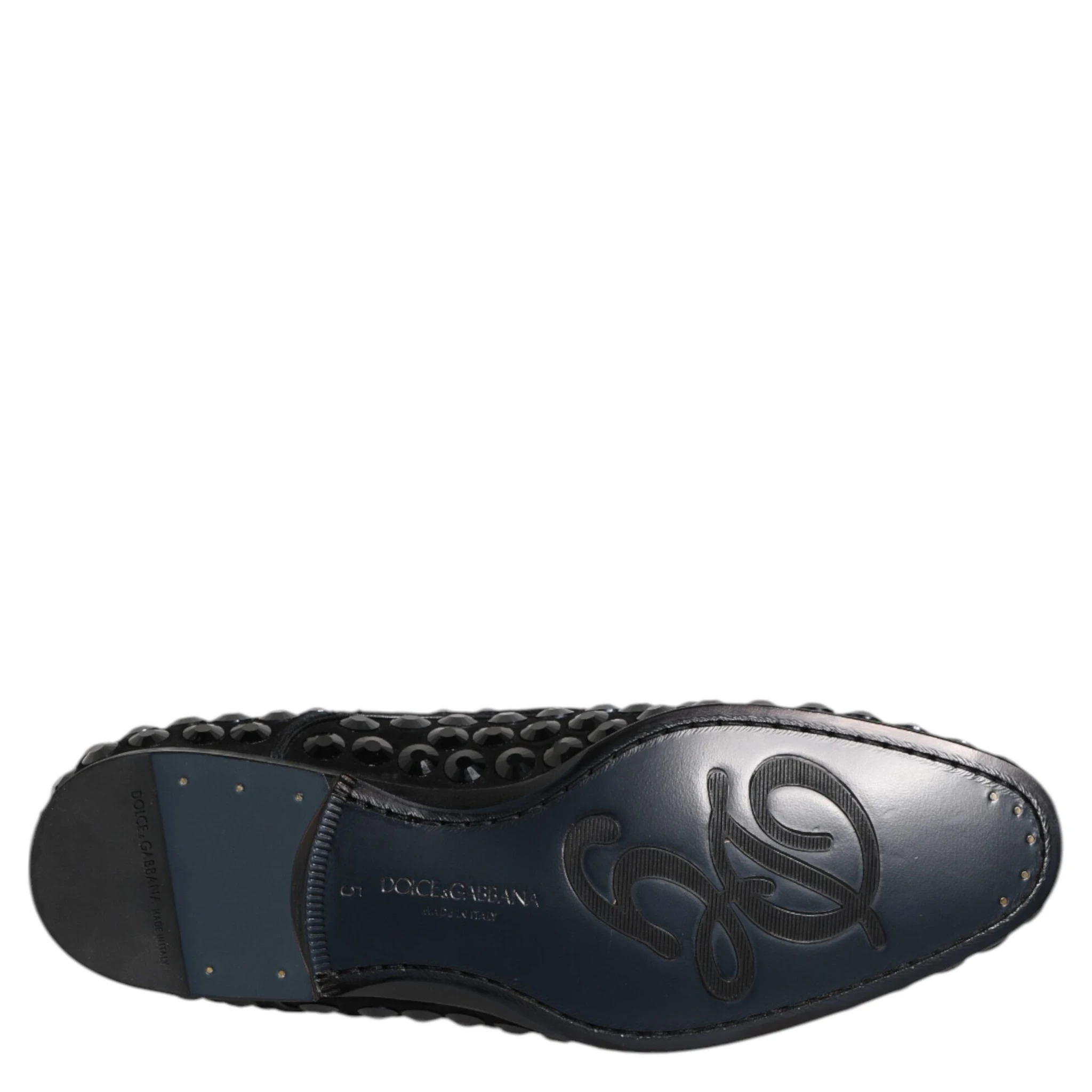 Black Suede Strass Derby Formal Shoes
