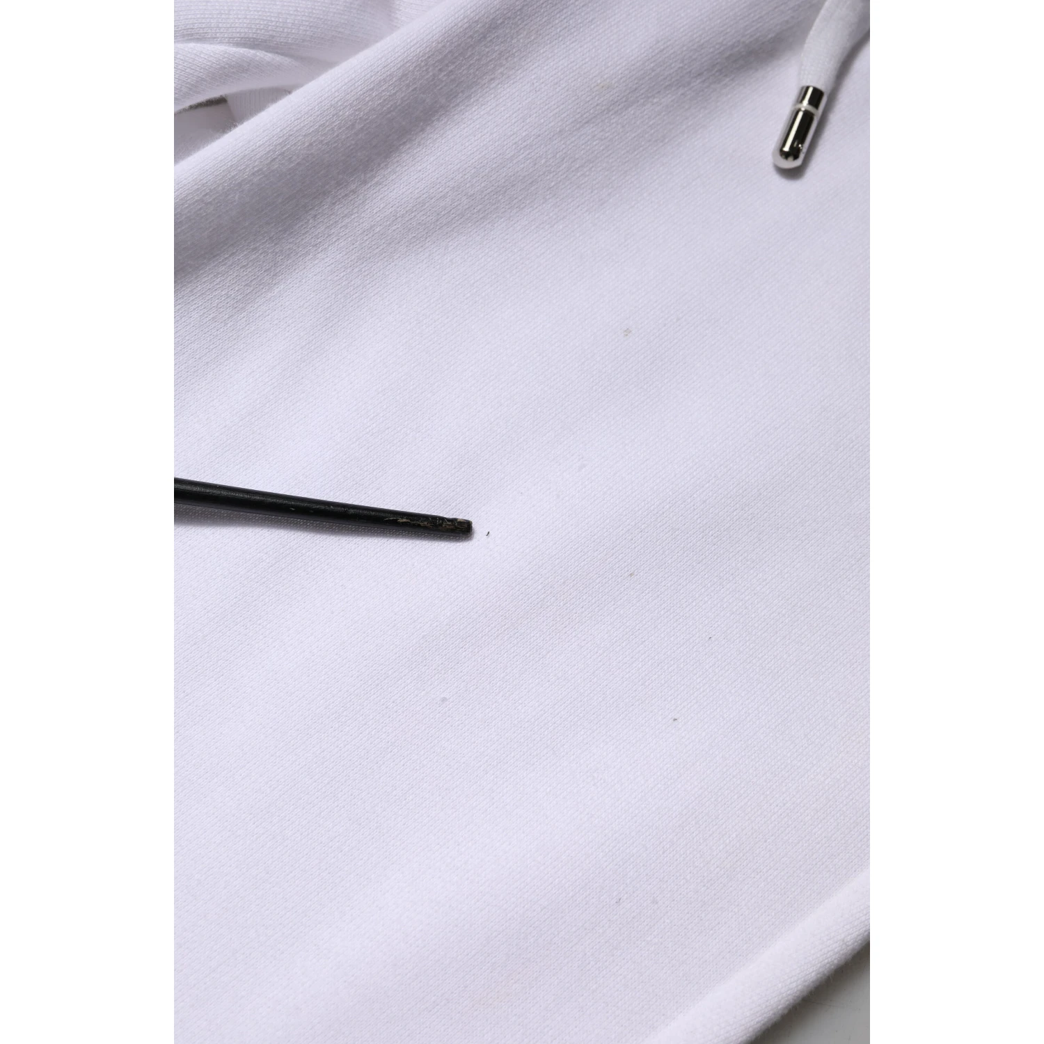 White Cotton Stretch Jogger Sweatpants Pants