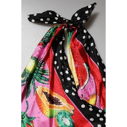 Multicolor Halter Party Evening Cropped Top