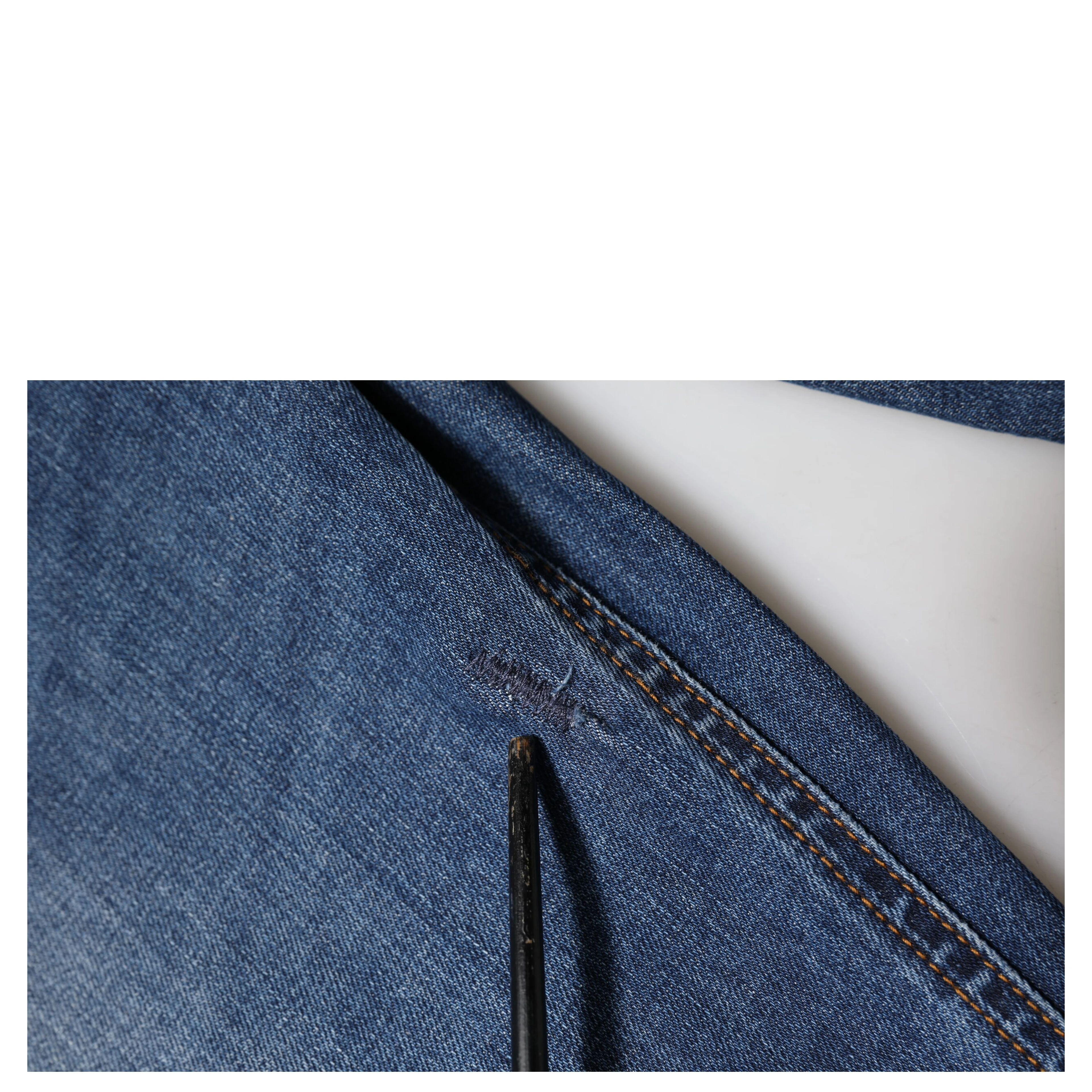 Blue Low Waist Cotton Skinny Denim Jeans
