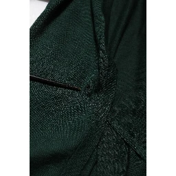 Dark Green Cashmere Silk Cardigan Sweater