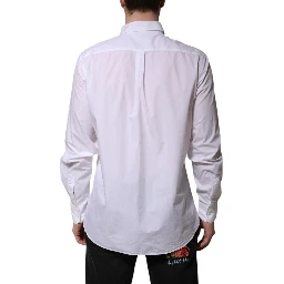 White Cotton Long Sleeves Dress Formal Shirt