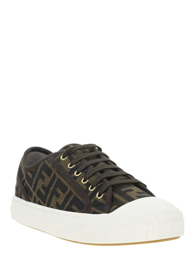 Brown Polyamide Low Top Sneakers alternative