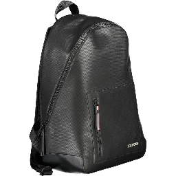 Black Polyester Backpack