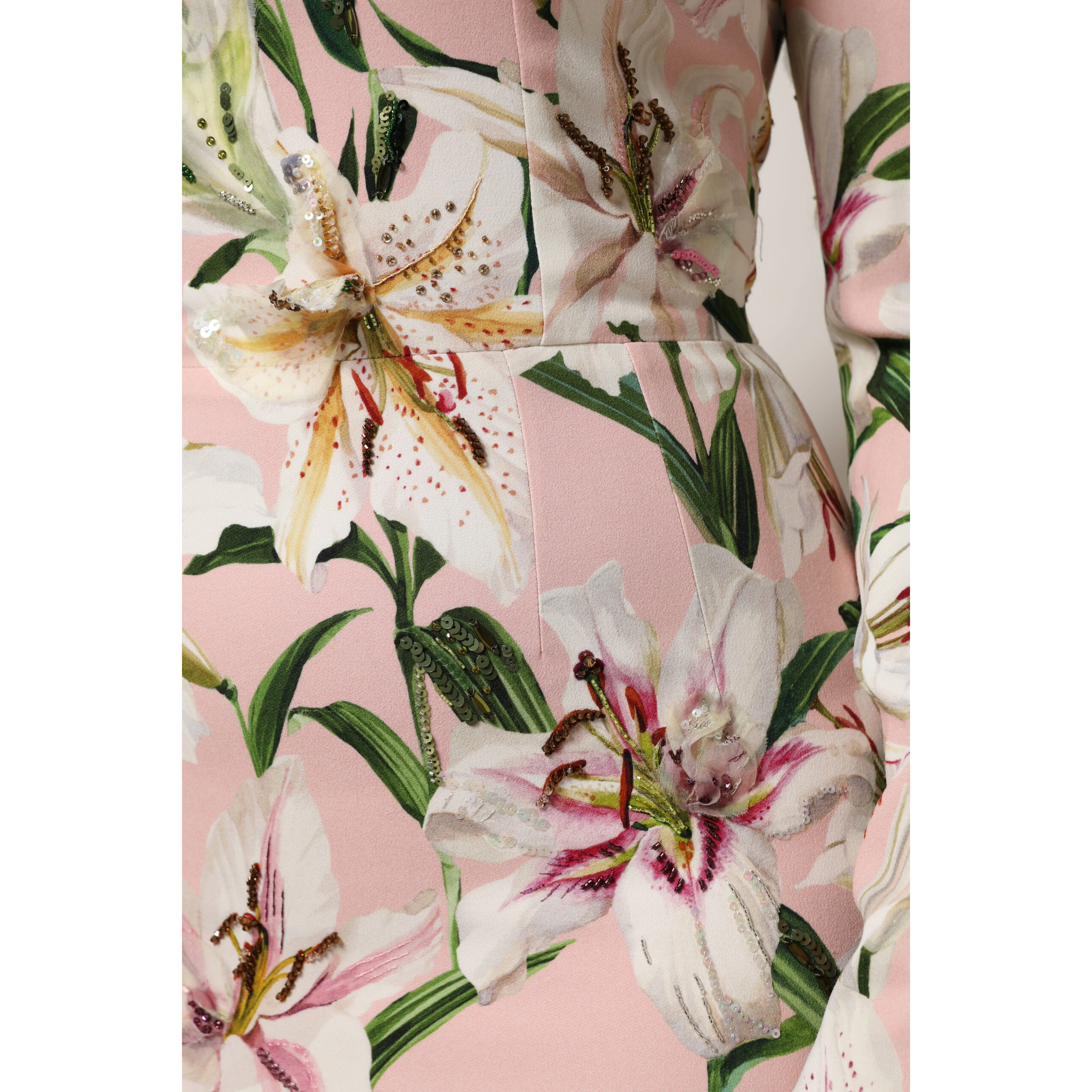 Pink Lily Viscose Sheath Stretch Midi Dress