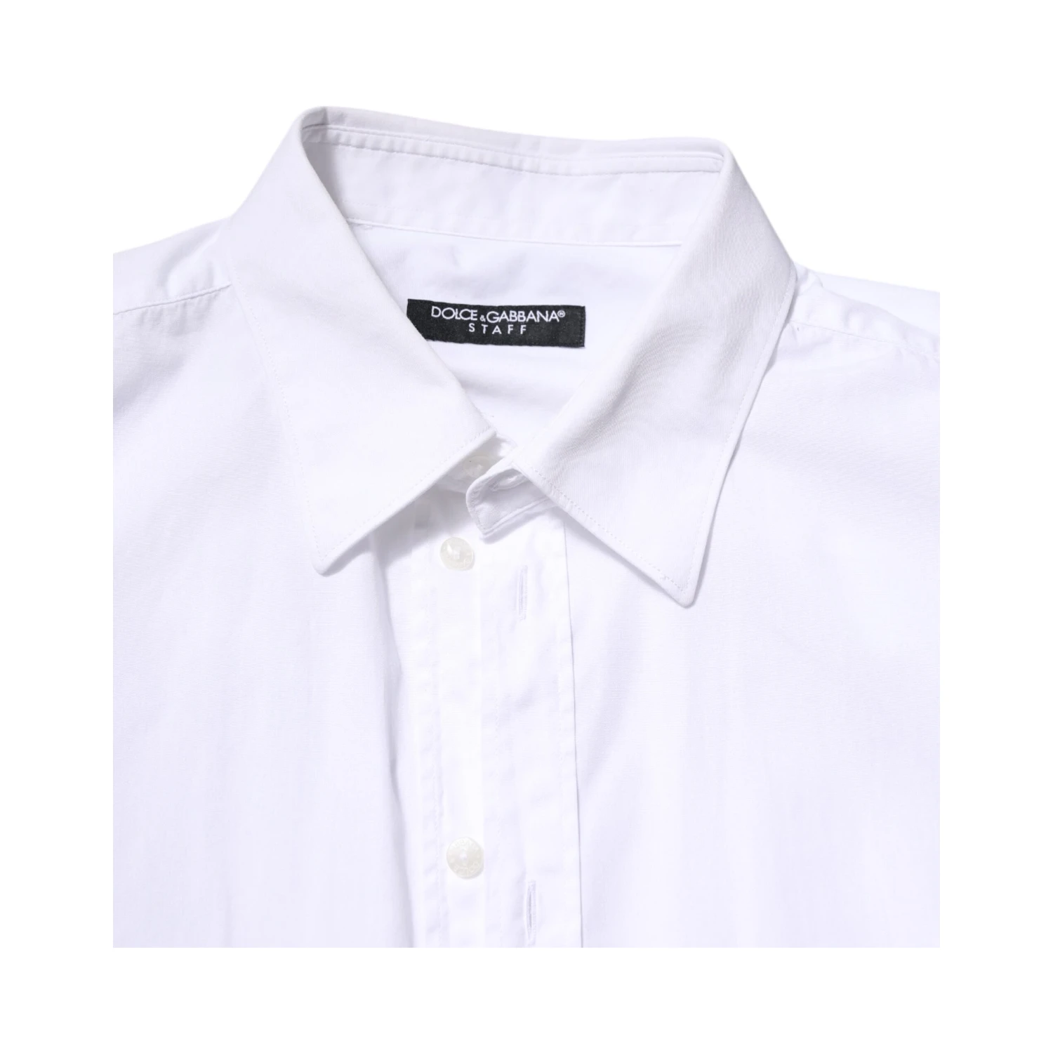 White Cotton STAFF Long Sleeves Formal Shirt