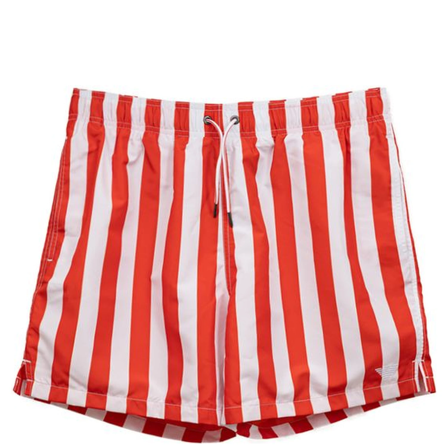 Red Polyester Swim Shorts