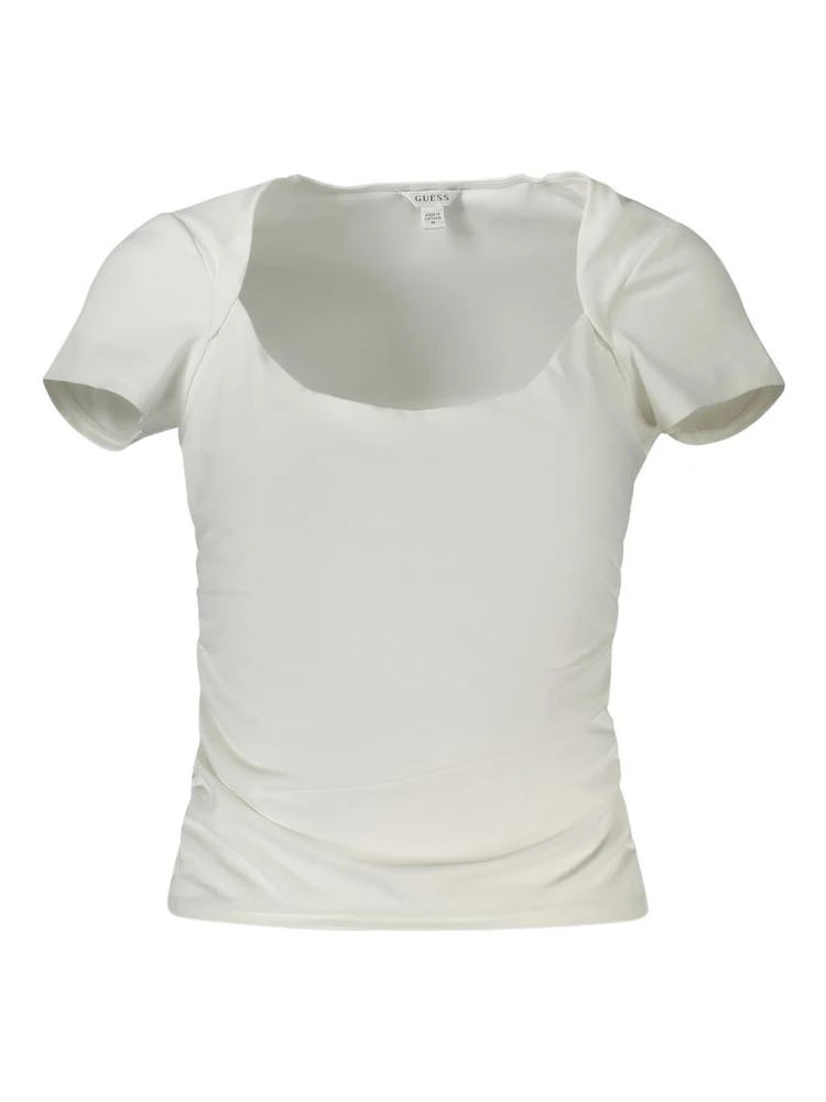 White Spandex Women T-Shirt