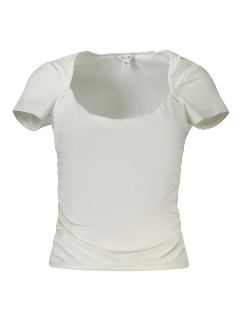 White Spandex Women T-Shirt
