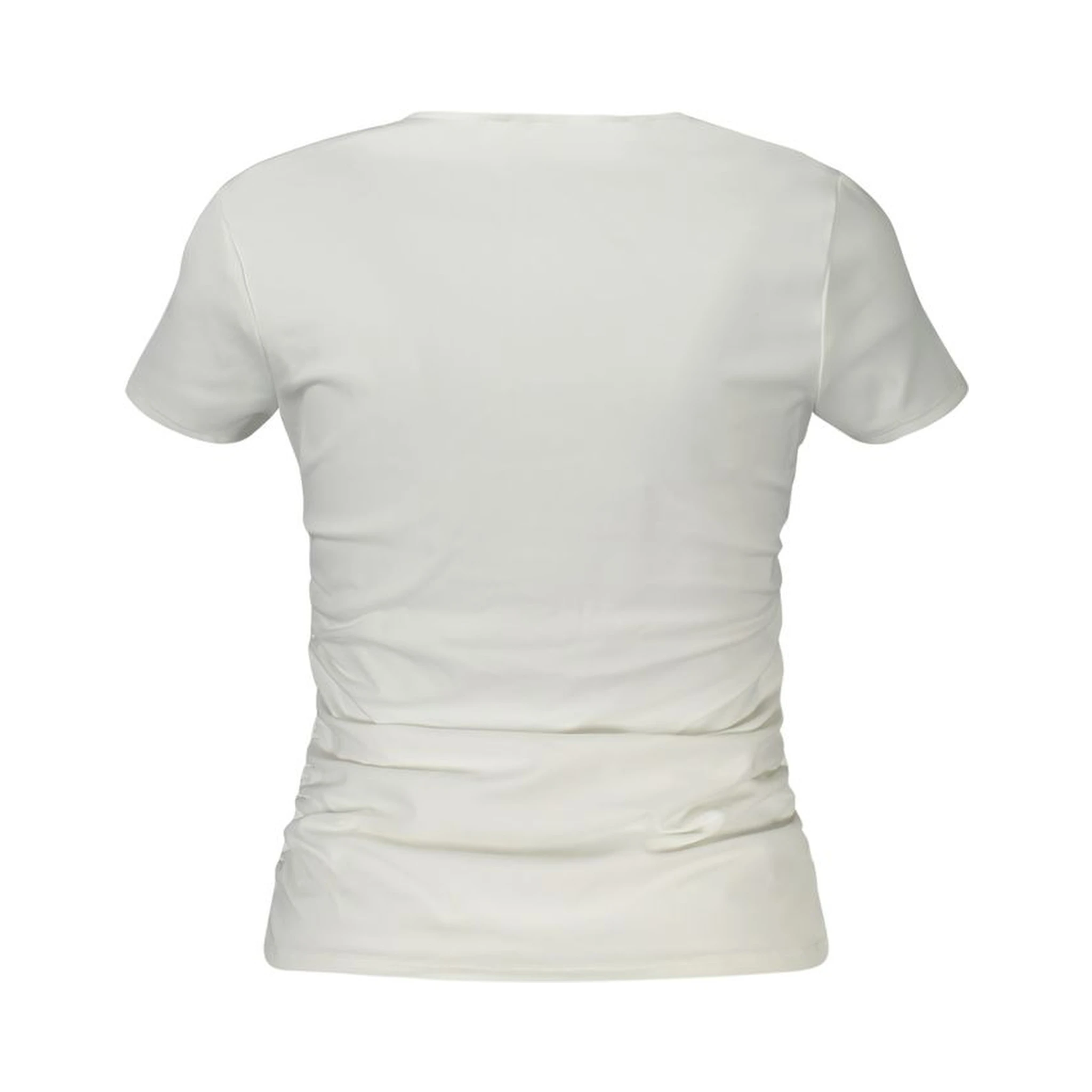 White Spandex Women T-Shirt