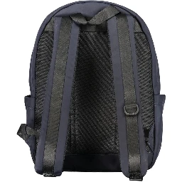 Blue Polyester Backpack