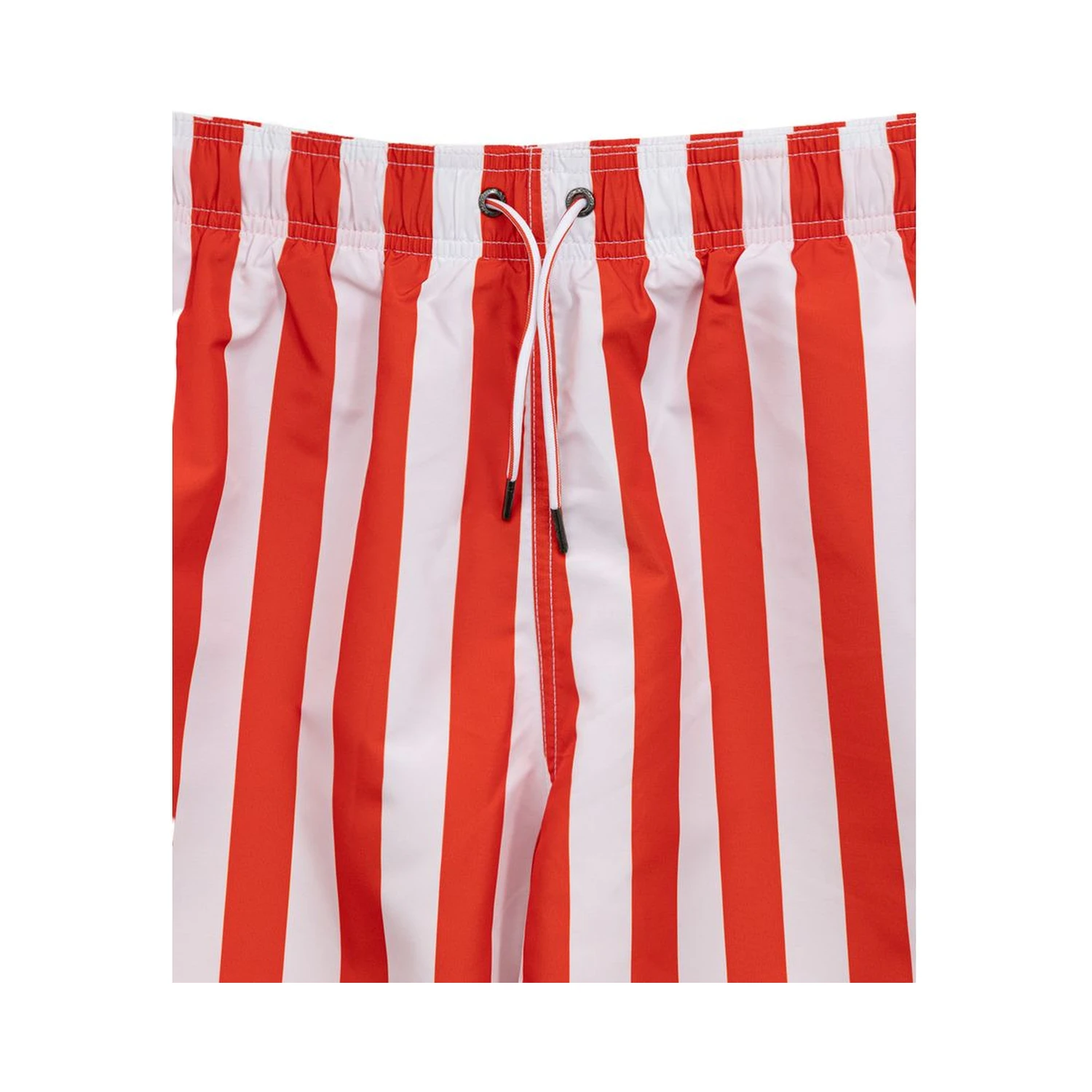 Red Polyester Swim Shorts