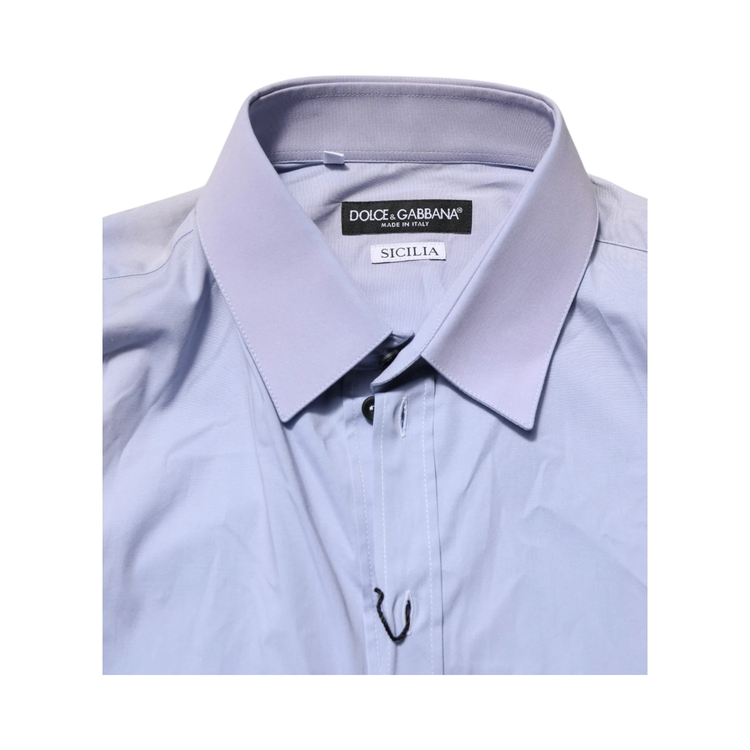 Blue Cotton SICILIA Long Sleeves Dress Shirt