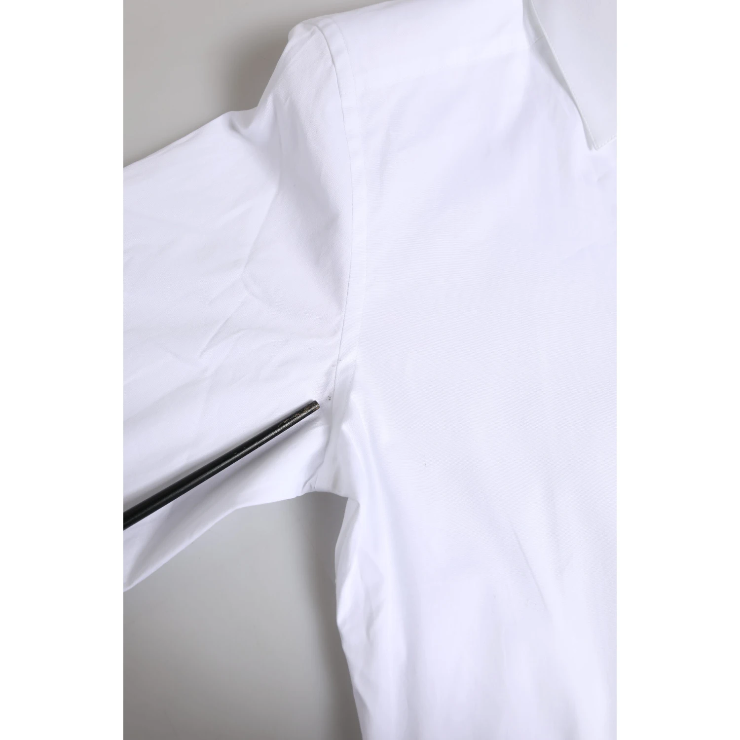 White Cotton GOLD Long Sleeves Dress Shirt