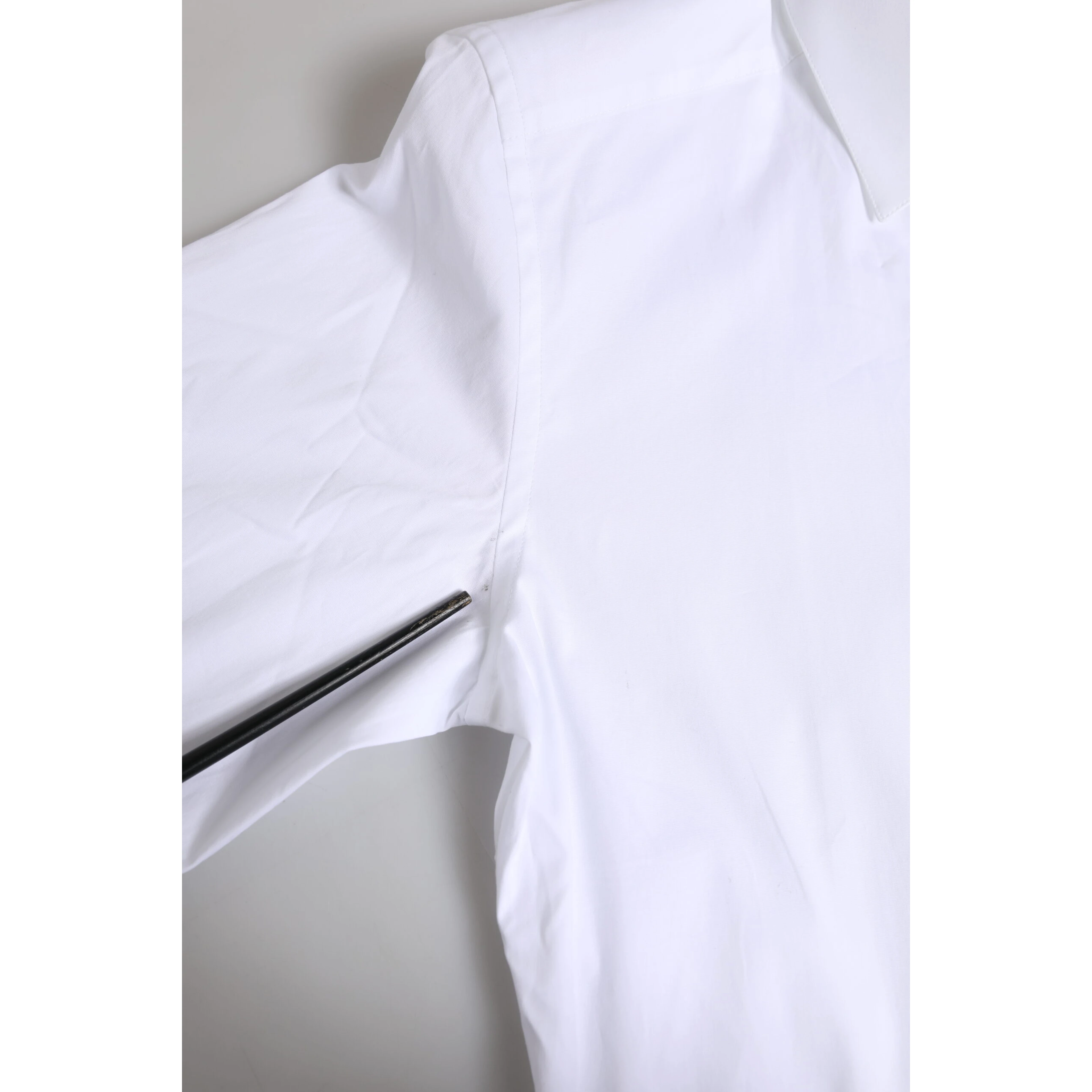 White Cotton GOLD Long Sleeves Dress Shirt