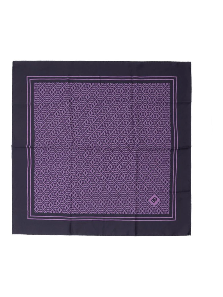 Purple Silk Pocket Square