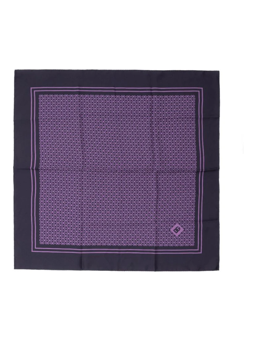 Purple Silk Pocket Square
