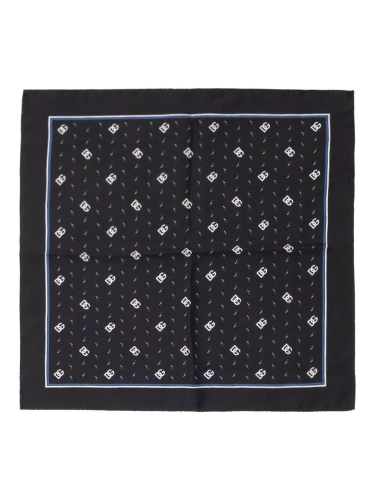 Black Silk Pocket Square