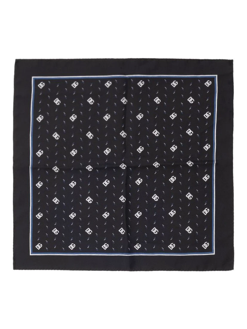 Black Silk Pocket Square