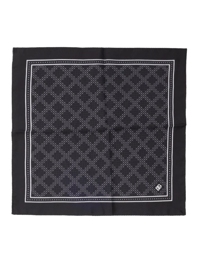 Black Silk Pocket Square