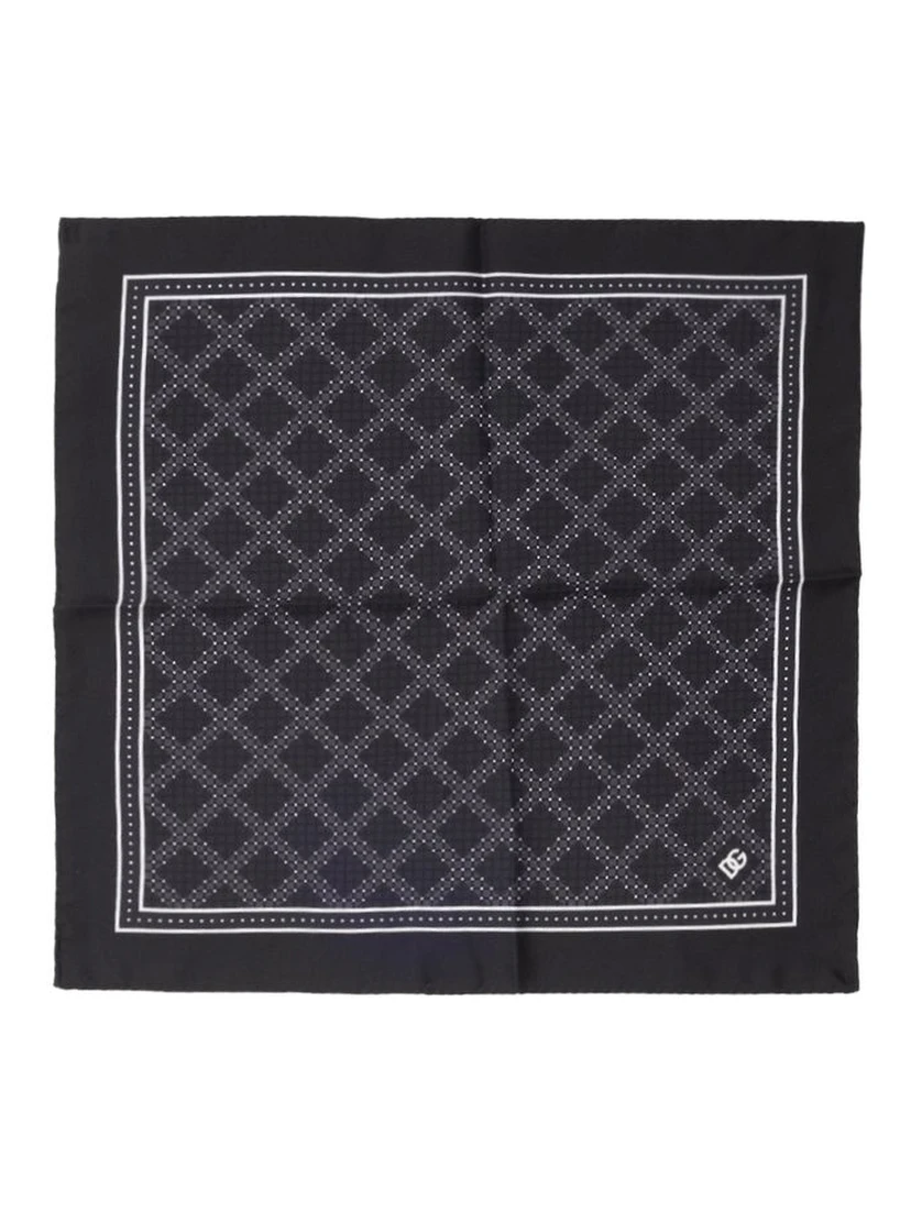 Black Silk Pocket Square