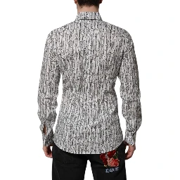 White Floral Print Casual Long Sleeves Shirt