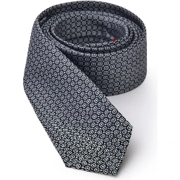 Gray Silk Tie