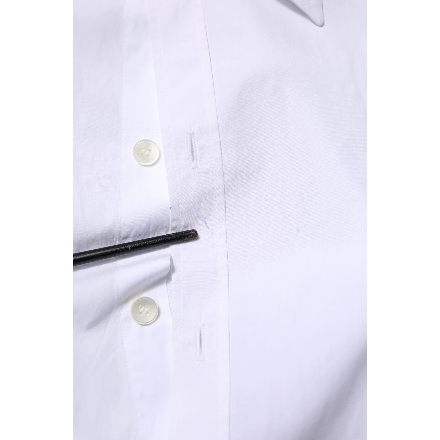 White Cotton Long Sleeves Dress Shirt
