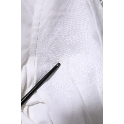White Cotton GOLD Long Sleeves Dress Shirt