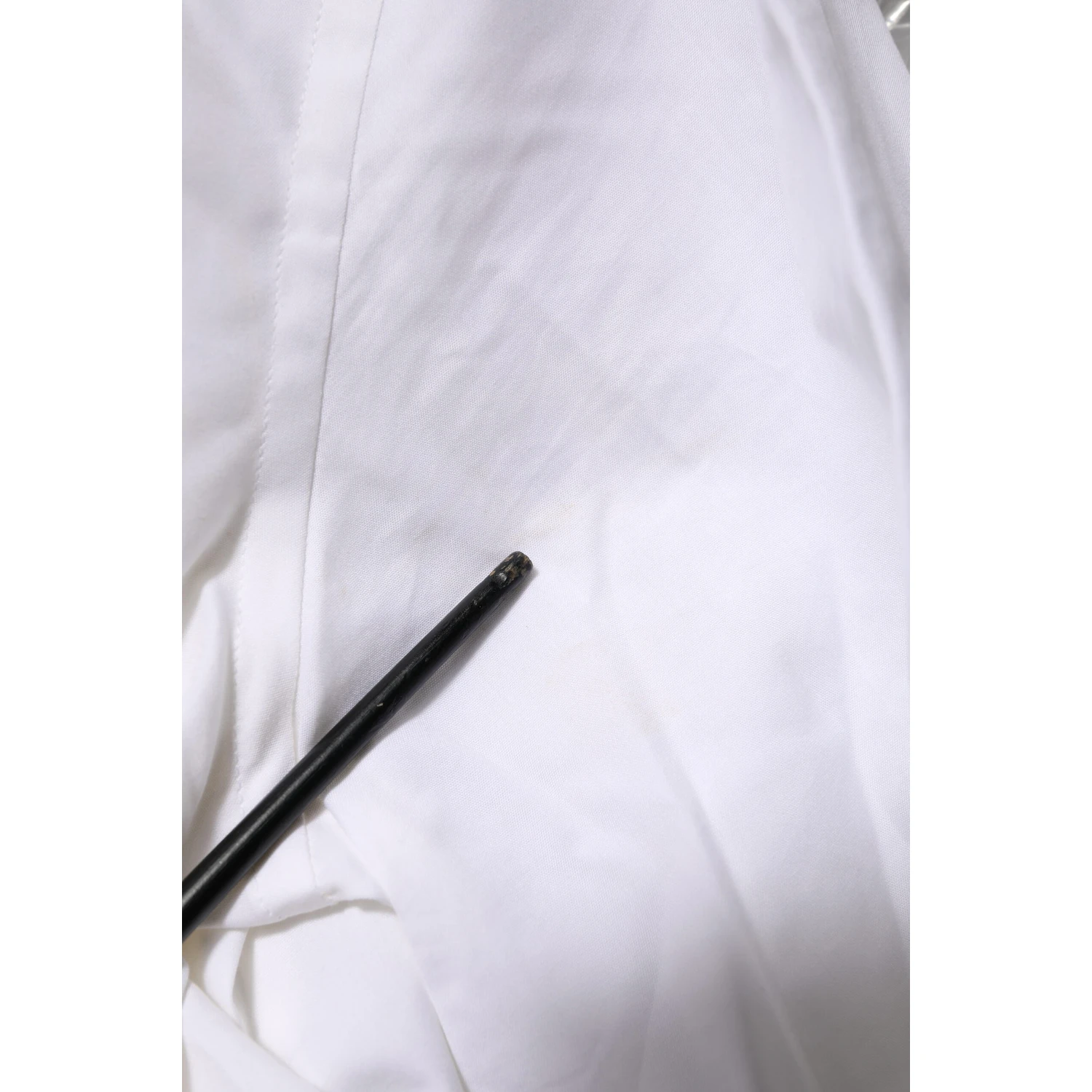 White Cotton GOLD Long Sleeves Dress Shirt