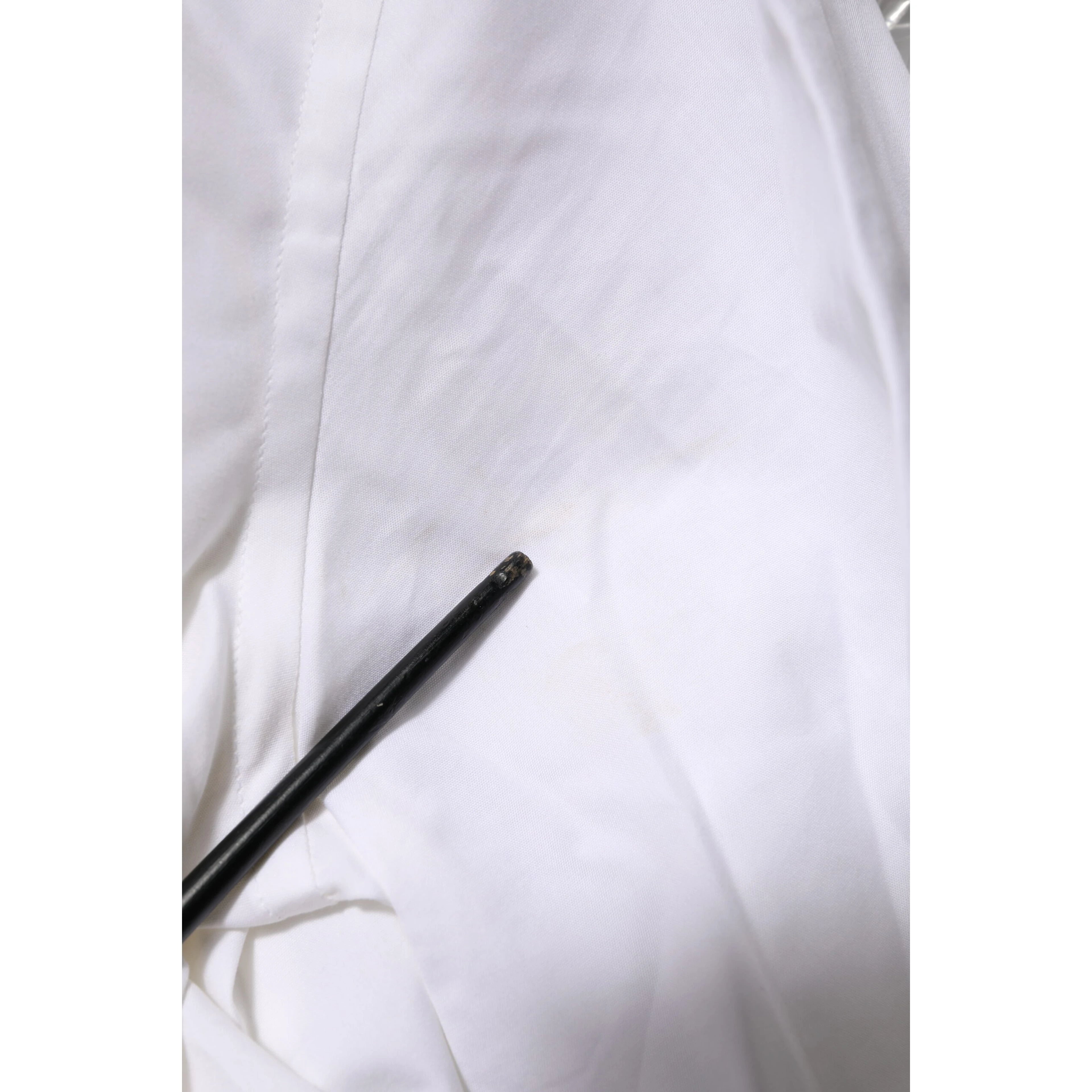 White Cotton GOLD Long Sleeves Dress Shirt