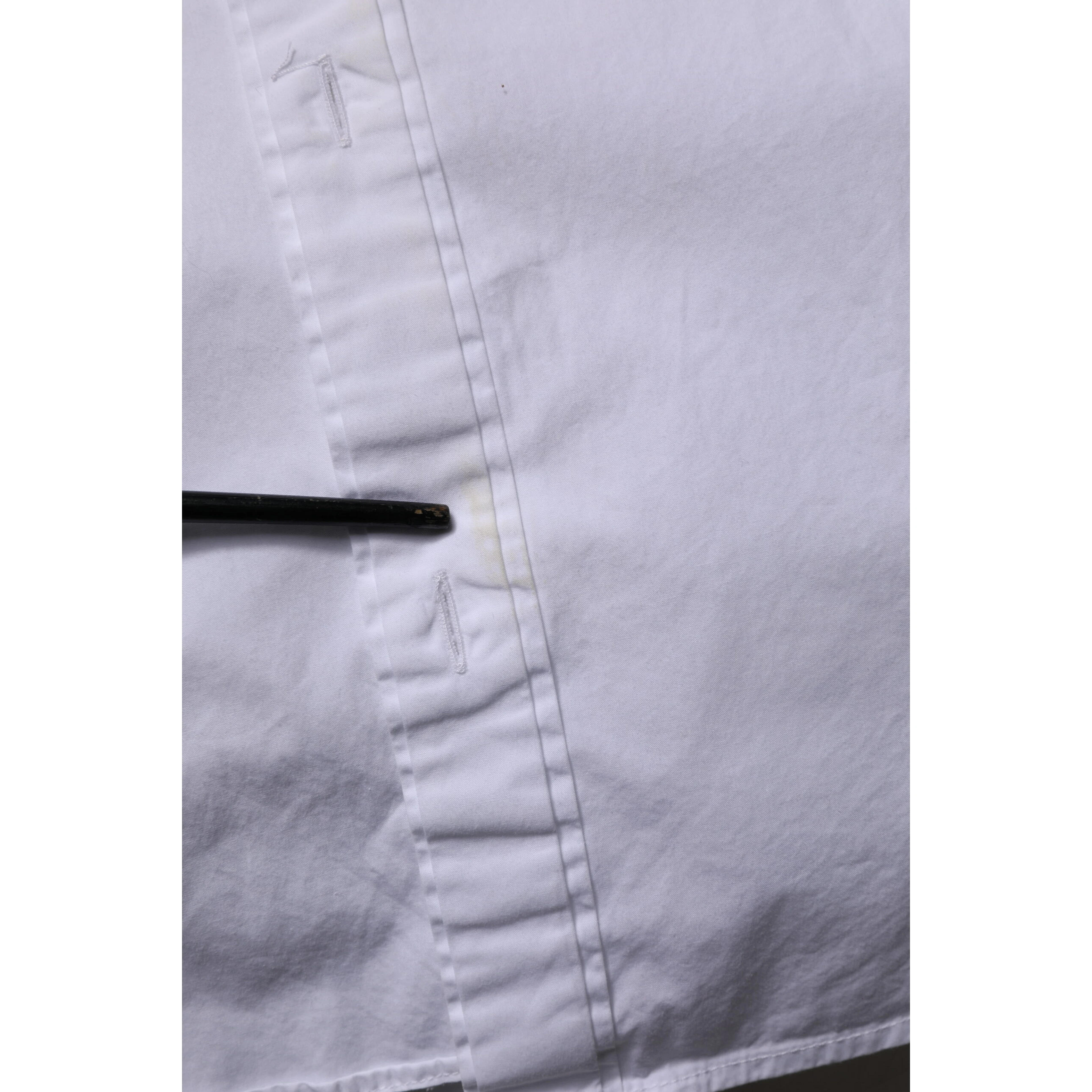 White Cotton GOLD Long Sleeves Dress Shirt