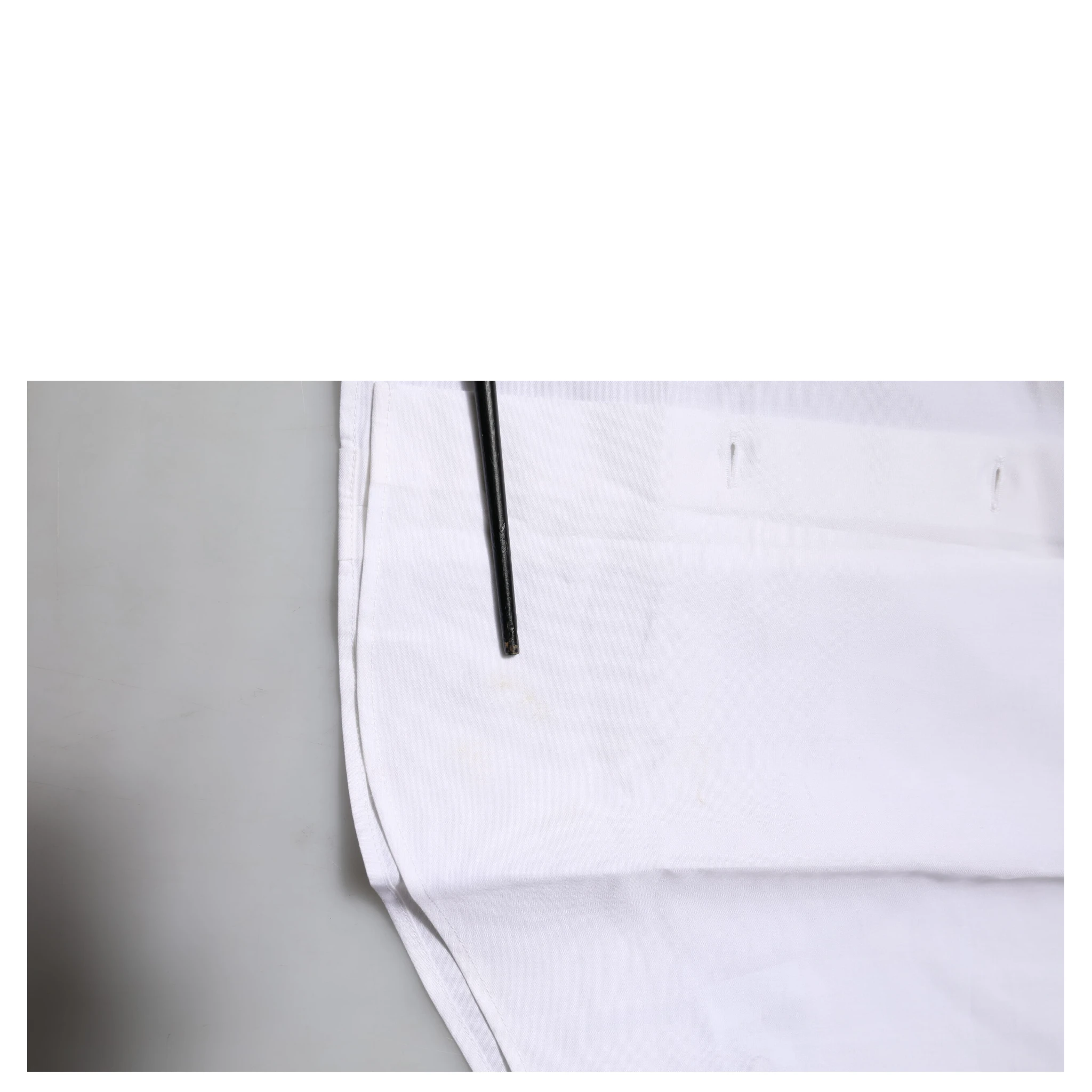 White Cotton GOLD Long Sleeves Dress Shirt