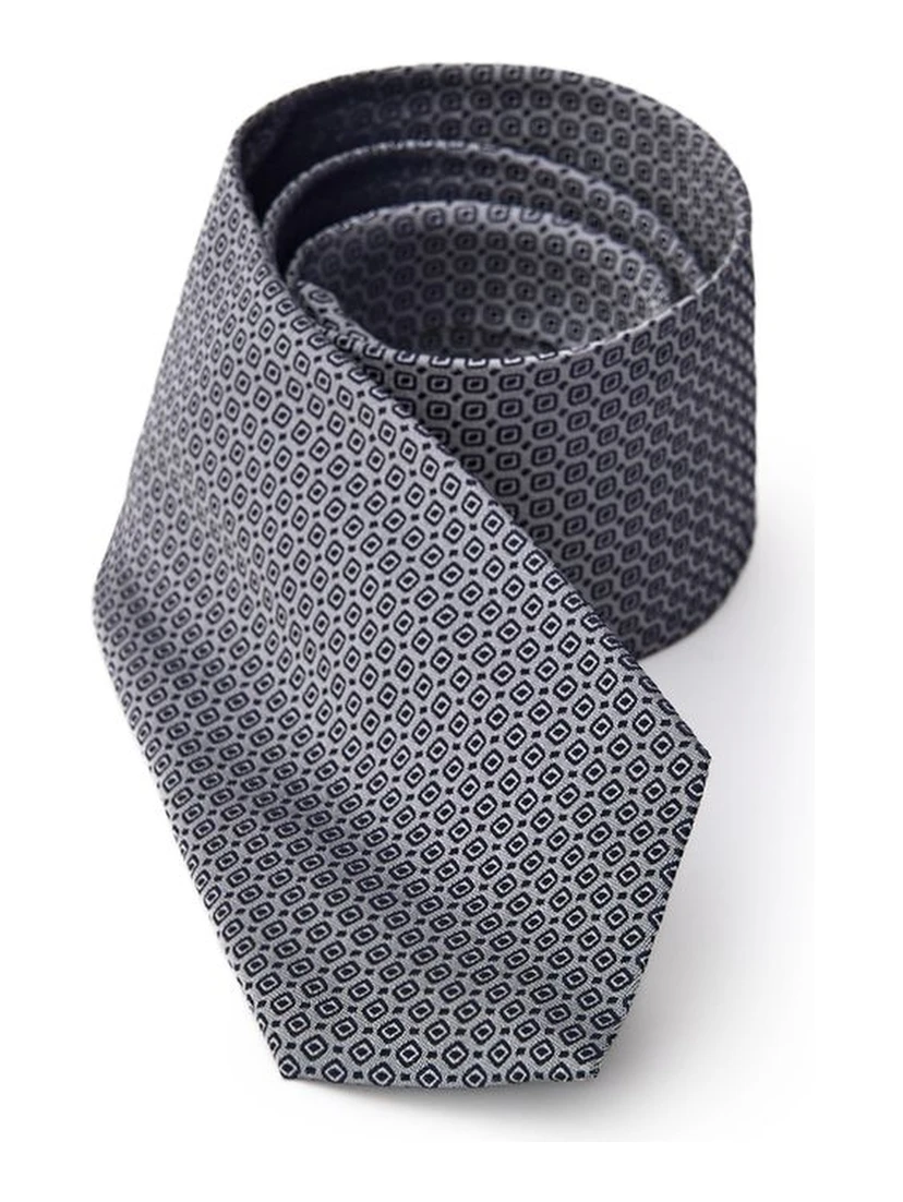 Gray Silk Tie