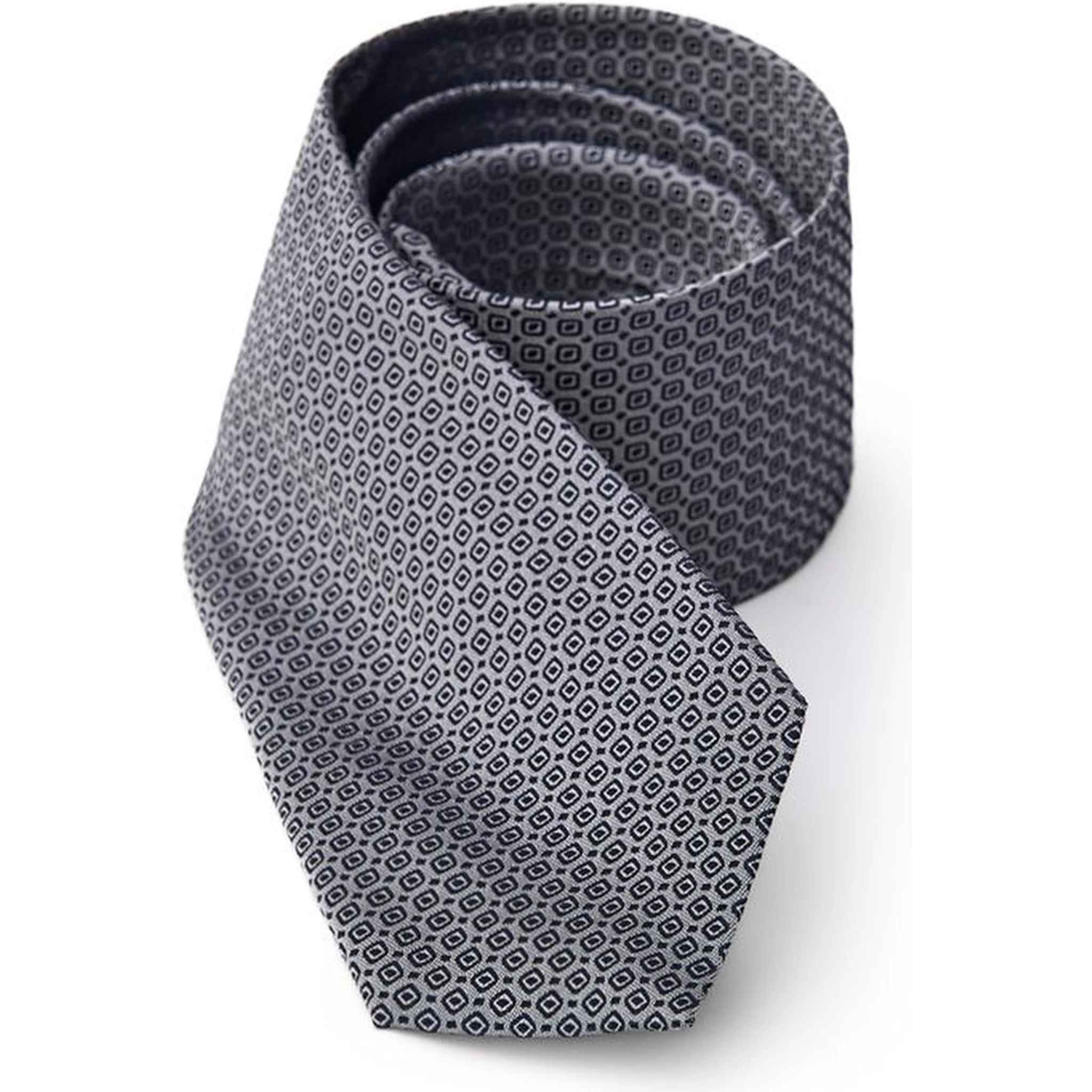 Gray Silk Tie