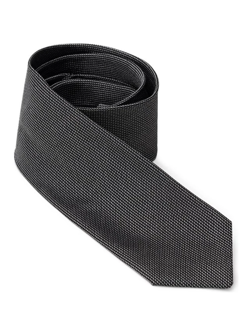 Gray Silk Tie