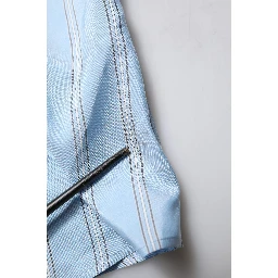 Blue Striped MARTINI Long Sleeves Dress Shirt