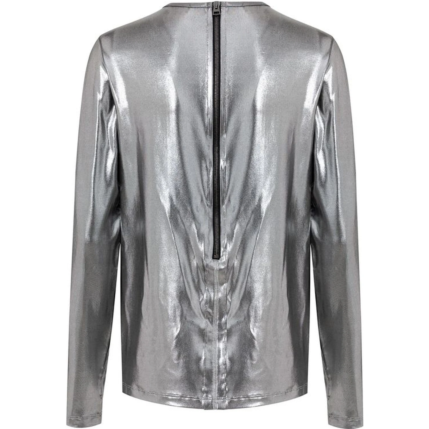 Gray Viscose Long Sleeve