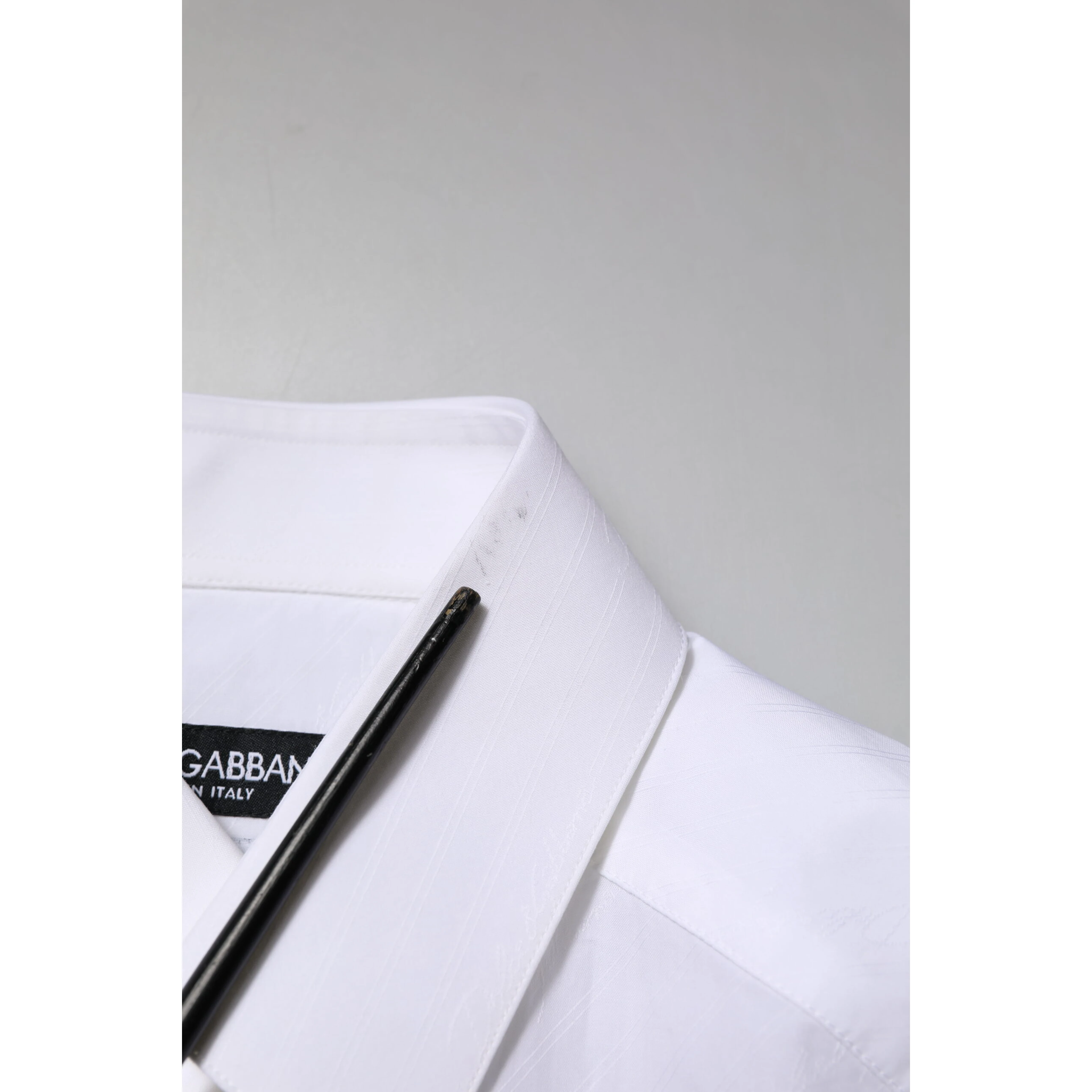 White Cotton MARTINI Long Sleeve Dress Shirt