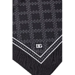 Black Silk Pocket Square