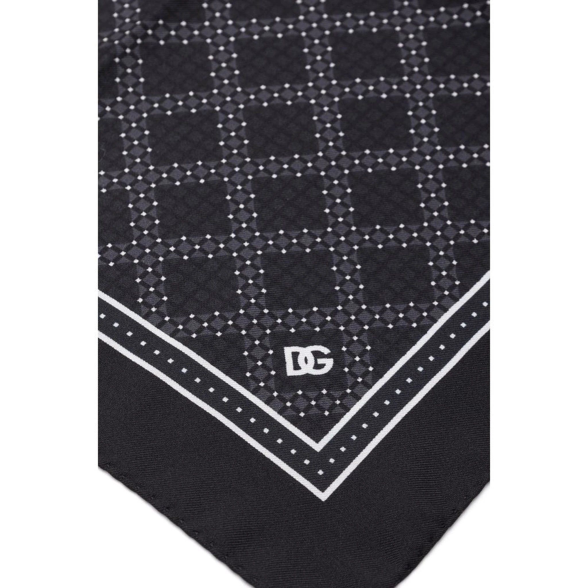 Black Silk Pocket Square