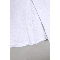 White Cotton GOLD Long Sleeves Dress Shirt