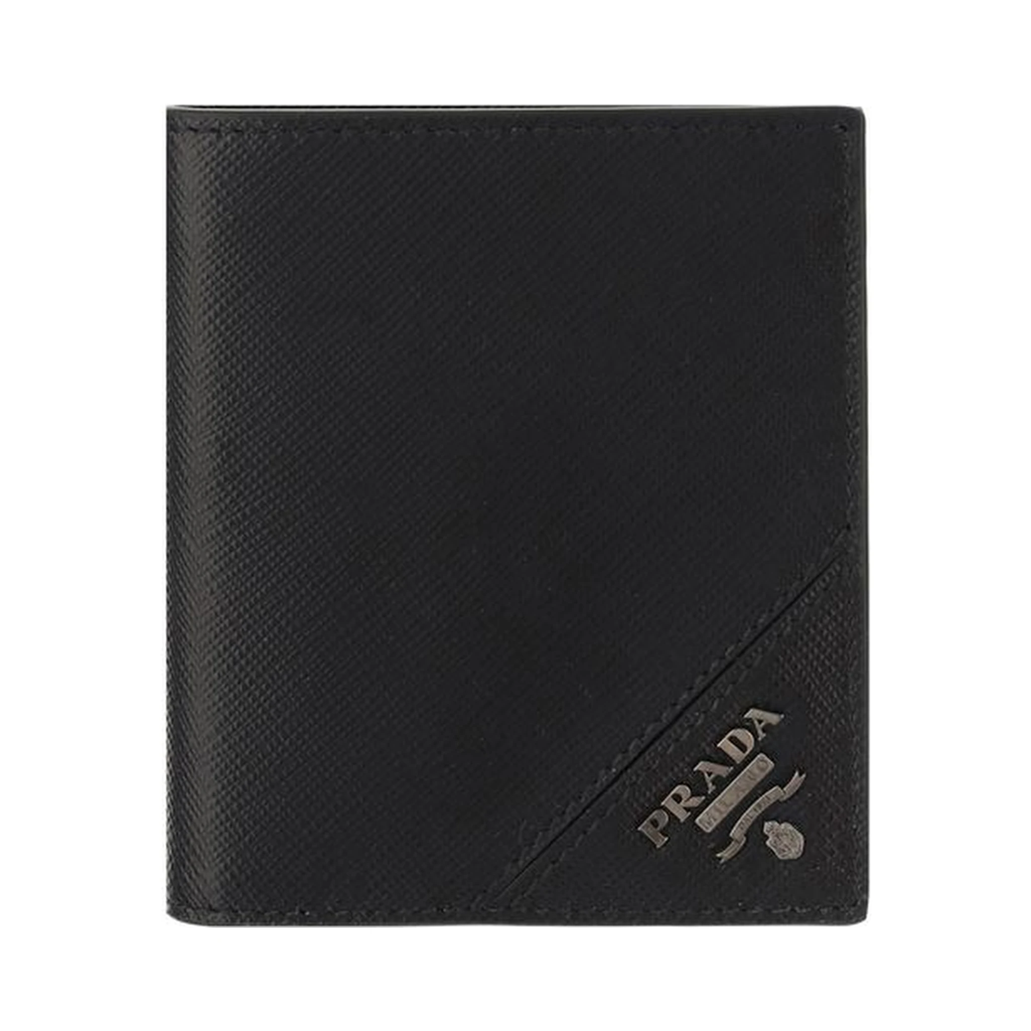 محفظة بوس توروس من جلد العجل الأسود