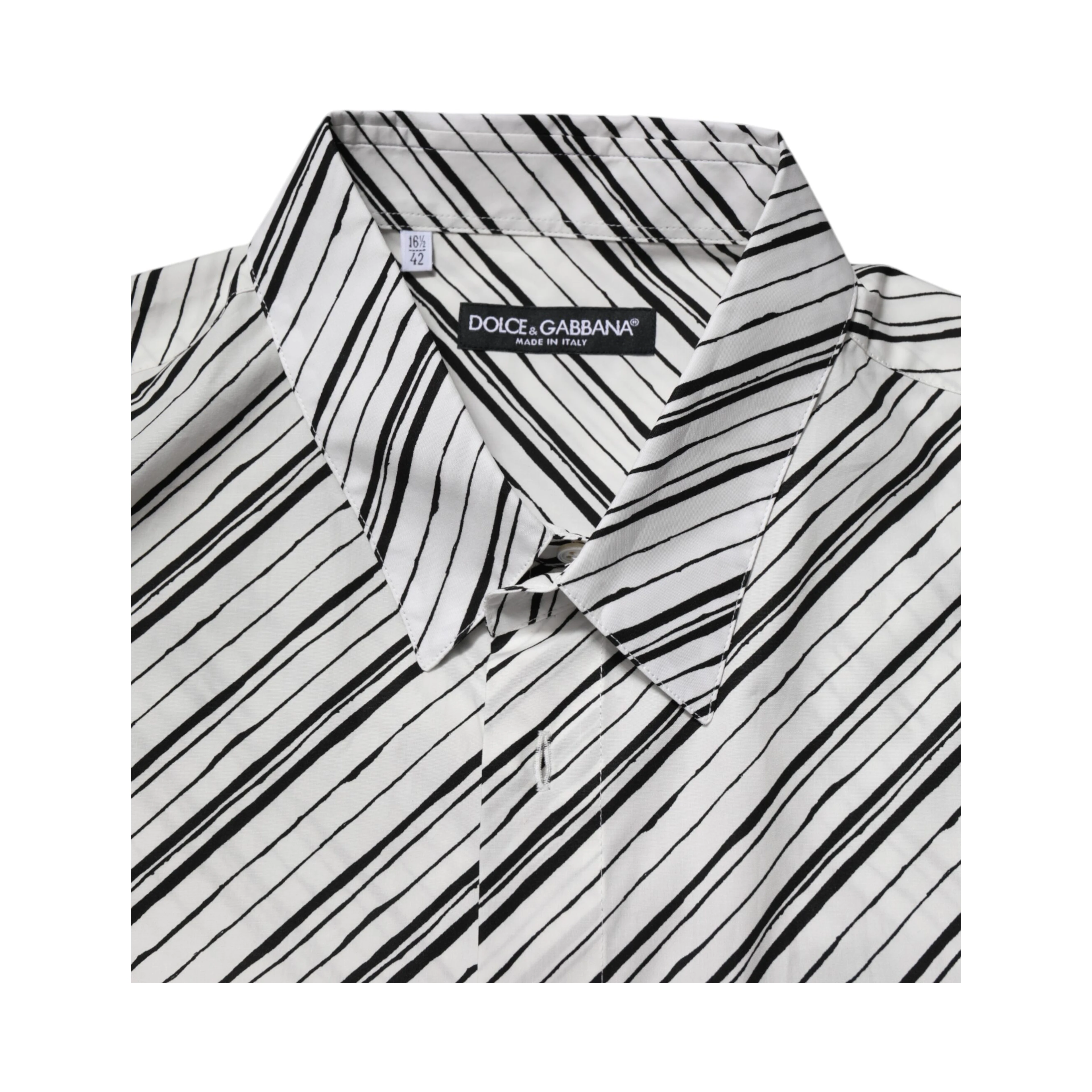 White Striped Long Sleeves Men Formal Shirt