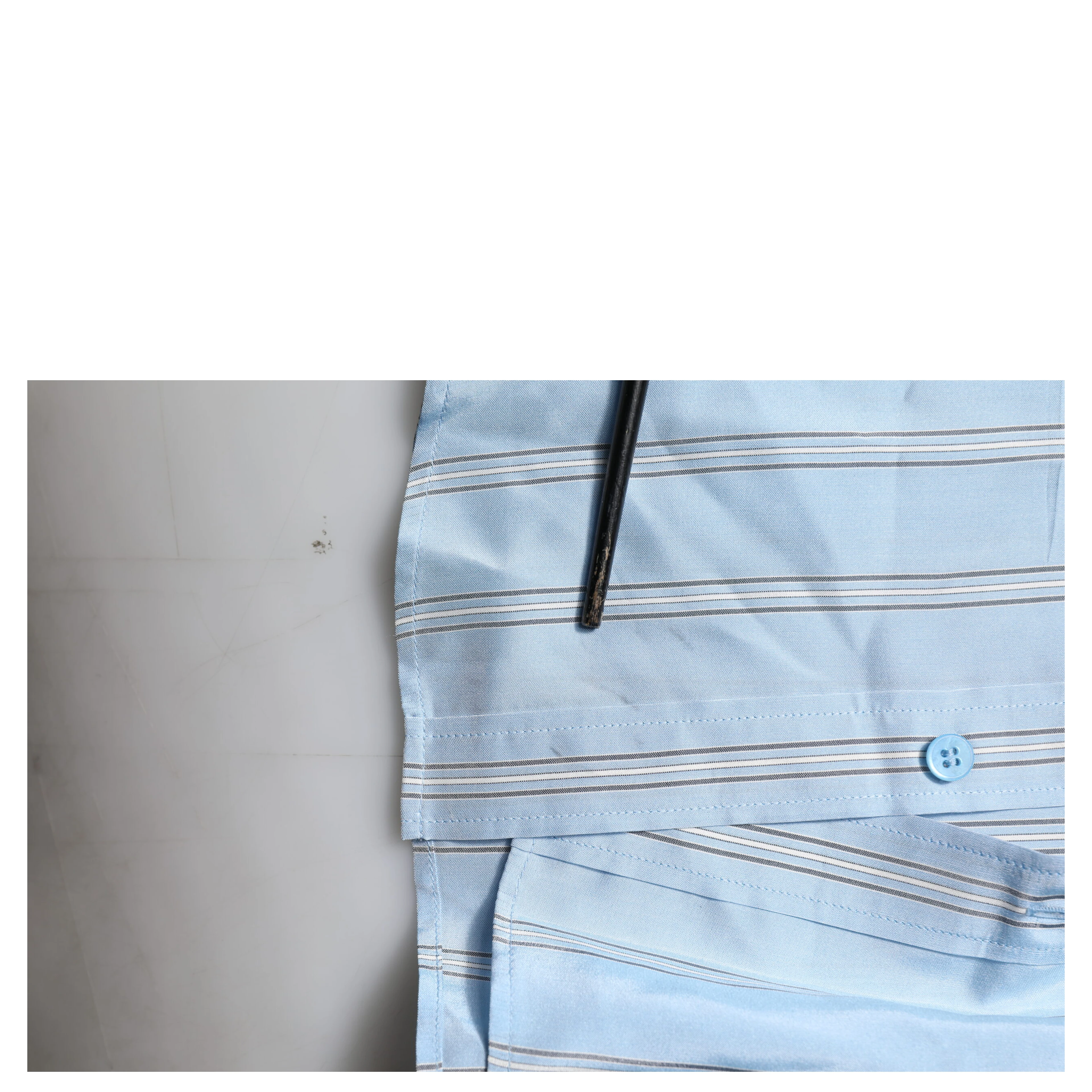 Blue Striped MARTINI Long Sleeve Dress Shirt