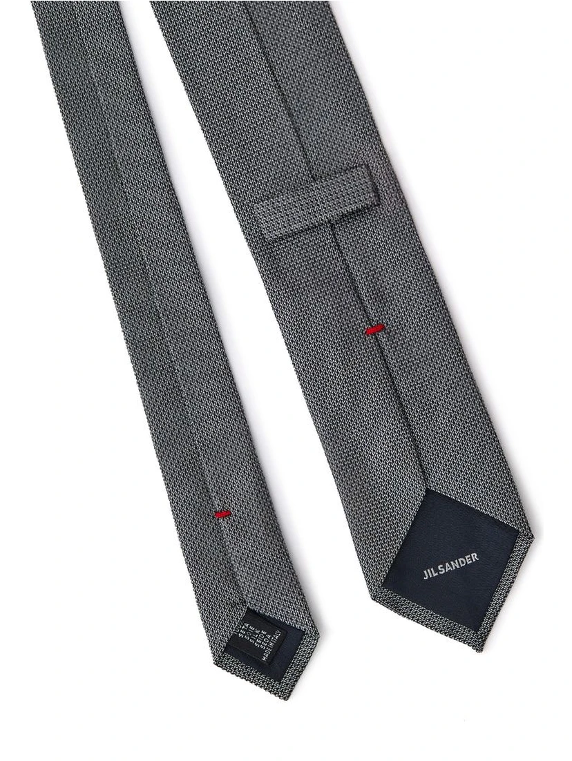 Gray Silk Tie