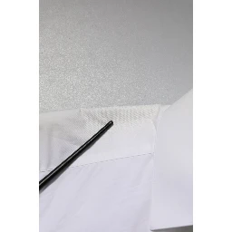 White Cotton GOLD Long Sleeves Dress Shirt