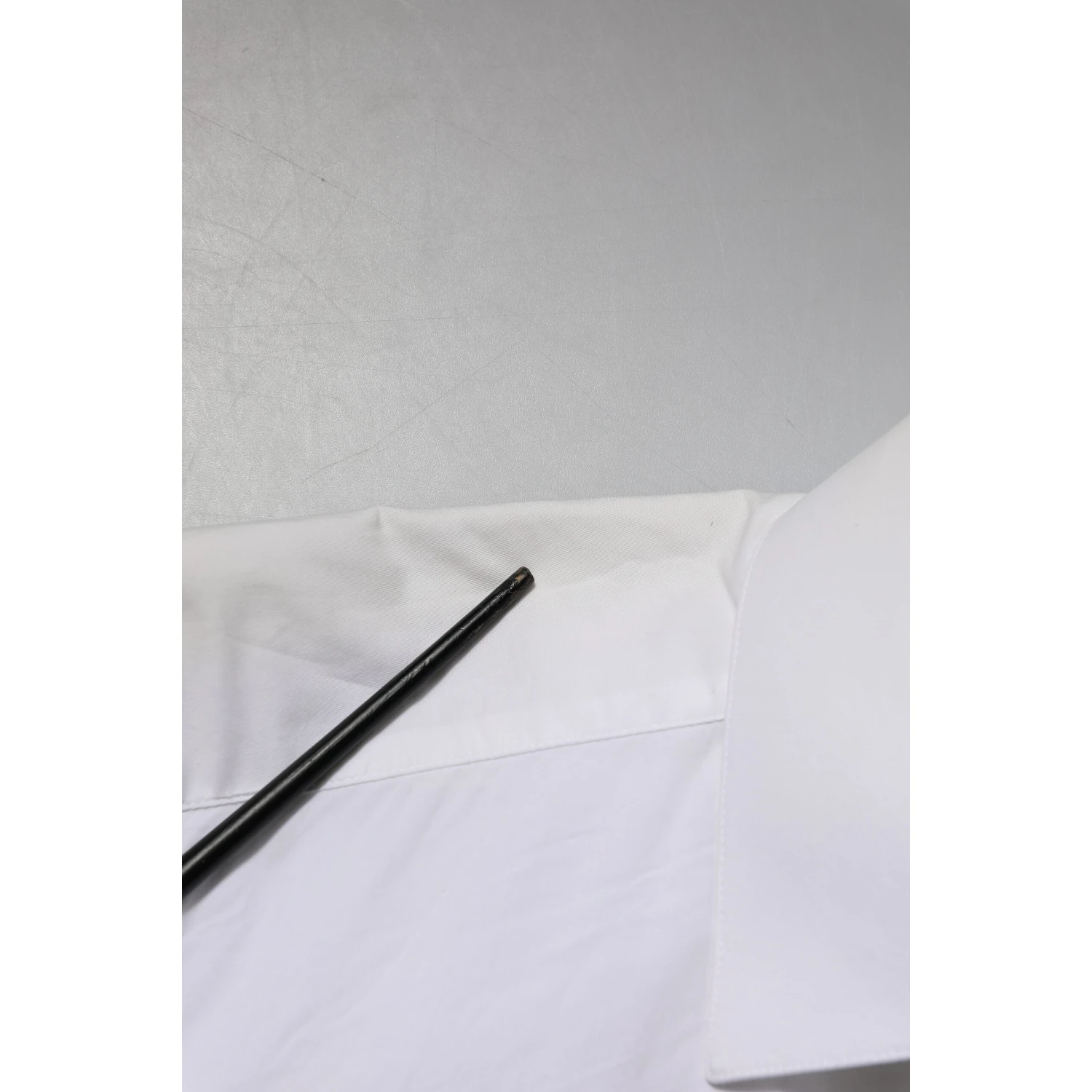 White Cotton GOLD Long Sleeves Dress Shirt