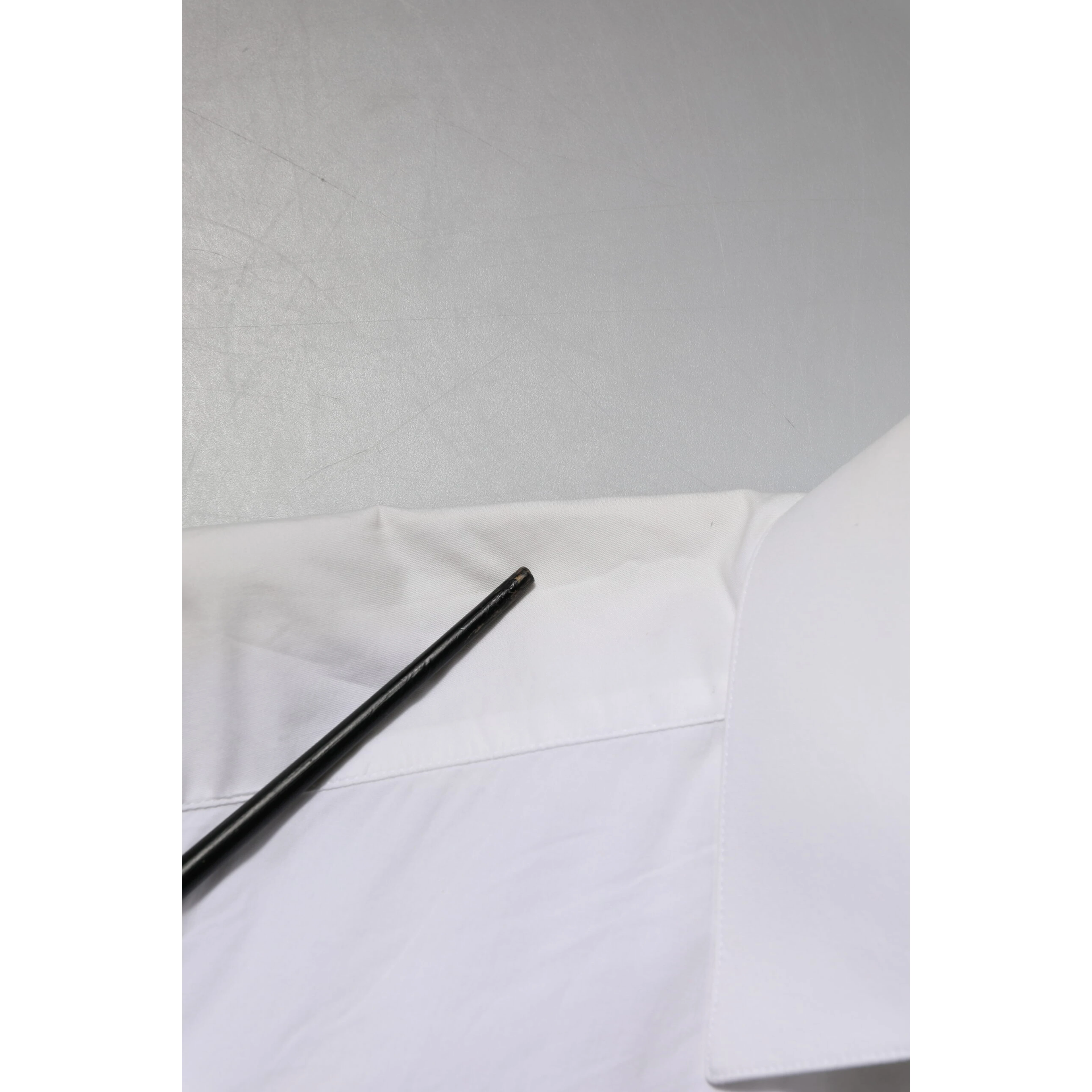 White Cotton GOLD Long Sleeves Dress Shirt
